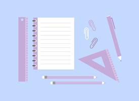 School Supplies Vector