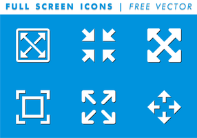 Pantalla Completa Iconos Vector Libre