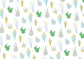 Plants pattern background vector