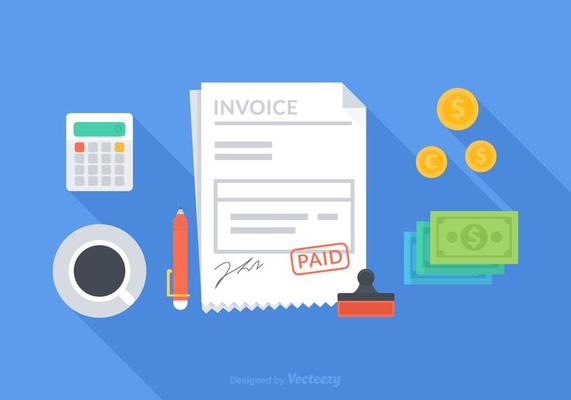 Vector Invoice Concept