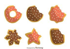 Bite Mark Cookies vector