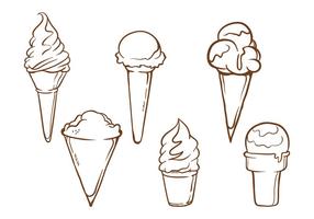 Snow Cone Illustrations vector