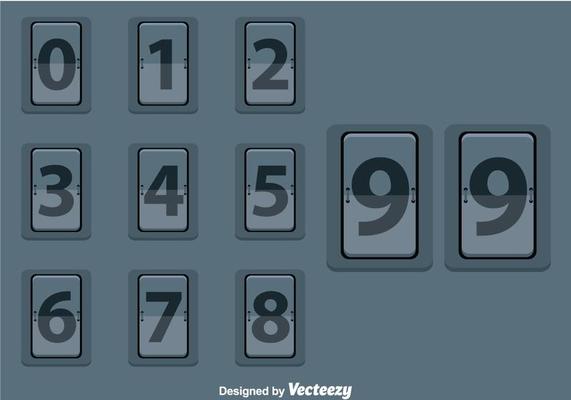 Mechanical Scoreboard Vector
