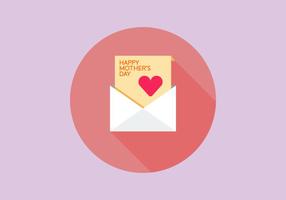 Flat Mother's Day Envelope Vectors