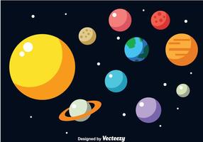 Solar System Vector