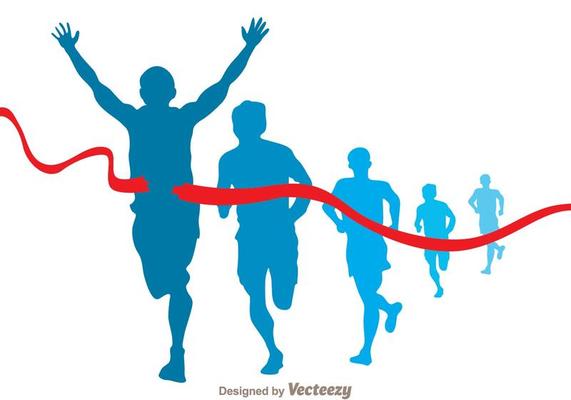 Marathon Runner Vector