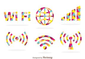 Colorful Wifi Symbol vector