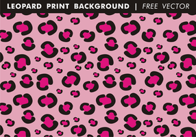 Girly Leopard Imprimir Fondo Vector Libre