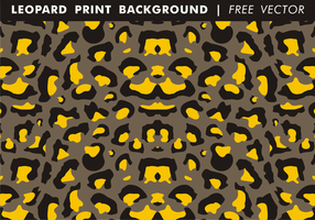 Leopard Print Background Free Vector