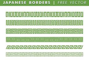Japanese Borders Free Vector