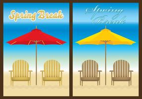 Chair Beach Templates vector
