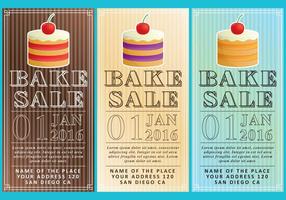 Bake Sale Folletos vector