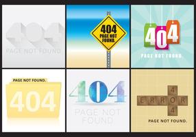 404 Web Screens vector