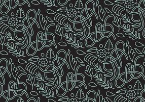 Abstract nature outline pattern vector