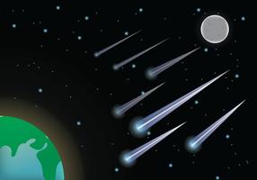 Meteor Shower Vector