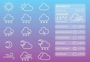 Weather Widget vector