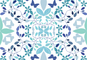 Fondo de patrón floral transparente vector