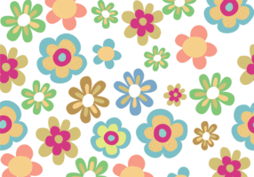 Seamless flower bloom pattern background vector