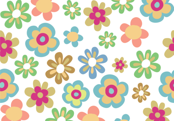 Seamless flower bloom pattern background