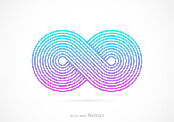 Retro Infinity Symbol Vector