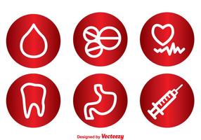 Medicine And Health Icons vector