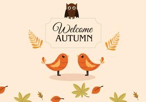 Autumn Birds vector