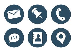 phone email icon vector