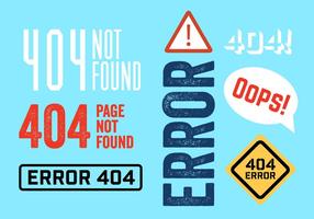 404 Errors vector