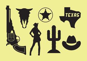 Wild West Icons vector