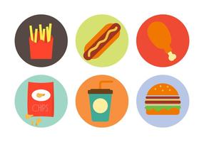 Vector Illustration of Various Foods