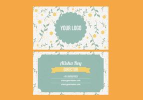 Trendy Colorful Business Card Vector