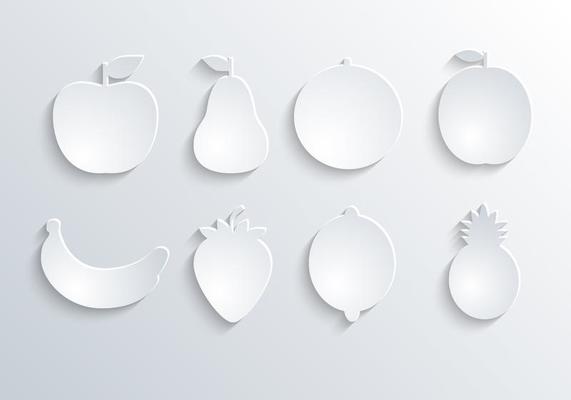 Free Abstract Paper Fruit Vector
