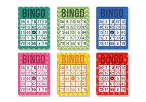 Vector de la tarjeta del bingo