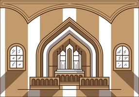 Ilustración libre del altar de la iglesia vector