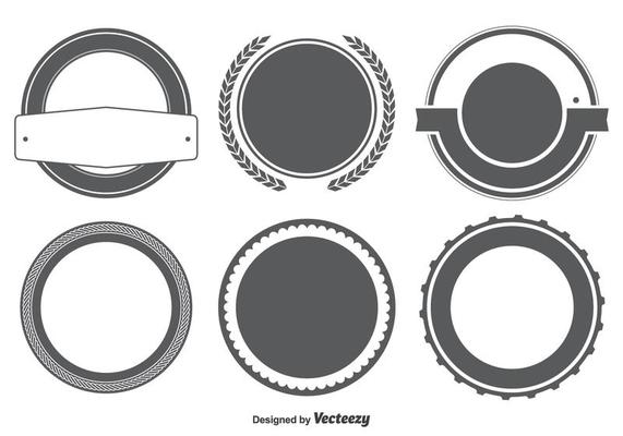 Blank Badge / Labels Shape Set