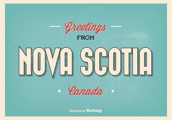 Nova Scotia Greetings Illustration