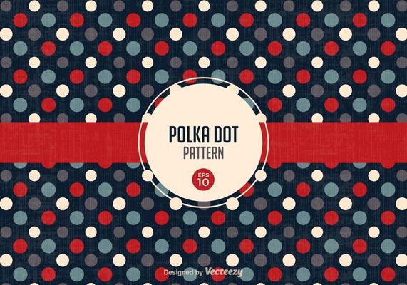 retro polka dot