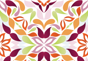 Seamless patrón floral brillante vector