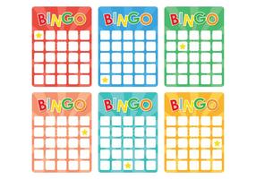Tarjeta retra del bingo