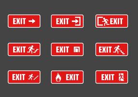 EXIT SIGN VECTOR