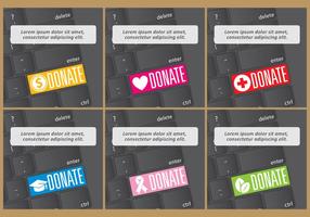 Keyboard Donation Vectors