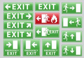 Emergency Exit Sign vector