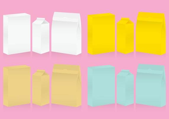 Cereal And Milk Boxes