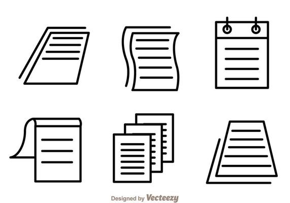Paper Sheet Icon Vectors