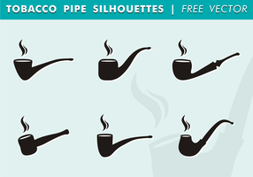Tobacco Pipe Silhouettes Free Vector