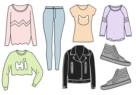 Free clothing - Vector Art