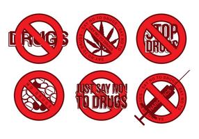No Drugs Icon Vector