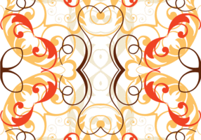 Orange Swirl Background Vector 