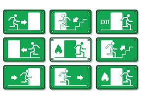 Emergency Exit Sign vector