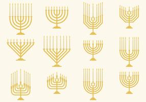 Hanukkah Monorah Vectors